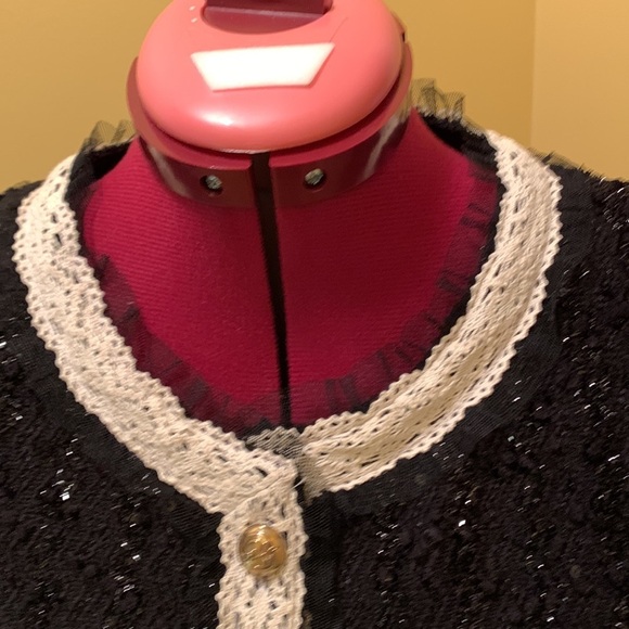 Minyyiny Ladies sparkling jacket with contrast trim NWOT - Picture 4 of 15